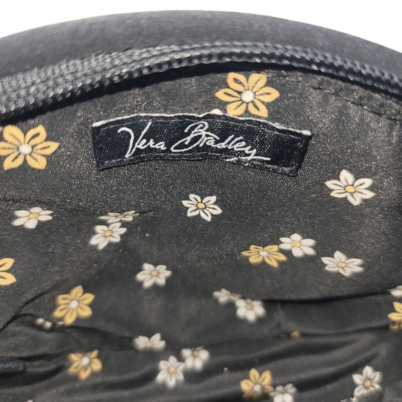Vera Bradley Handbags - Vera Bradley Black Small Zipper Closure Quilted Makeup bag, alternate wallet